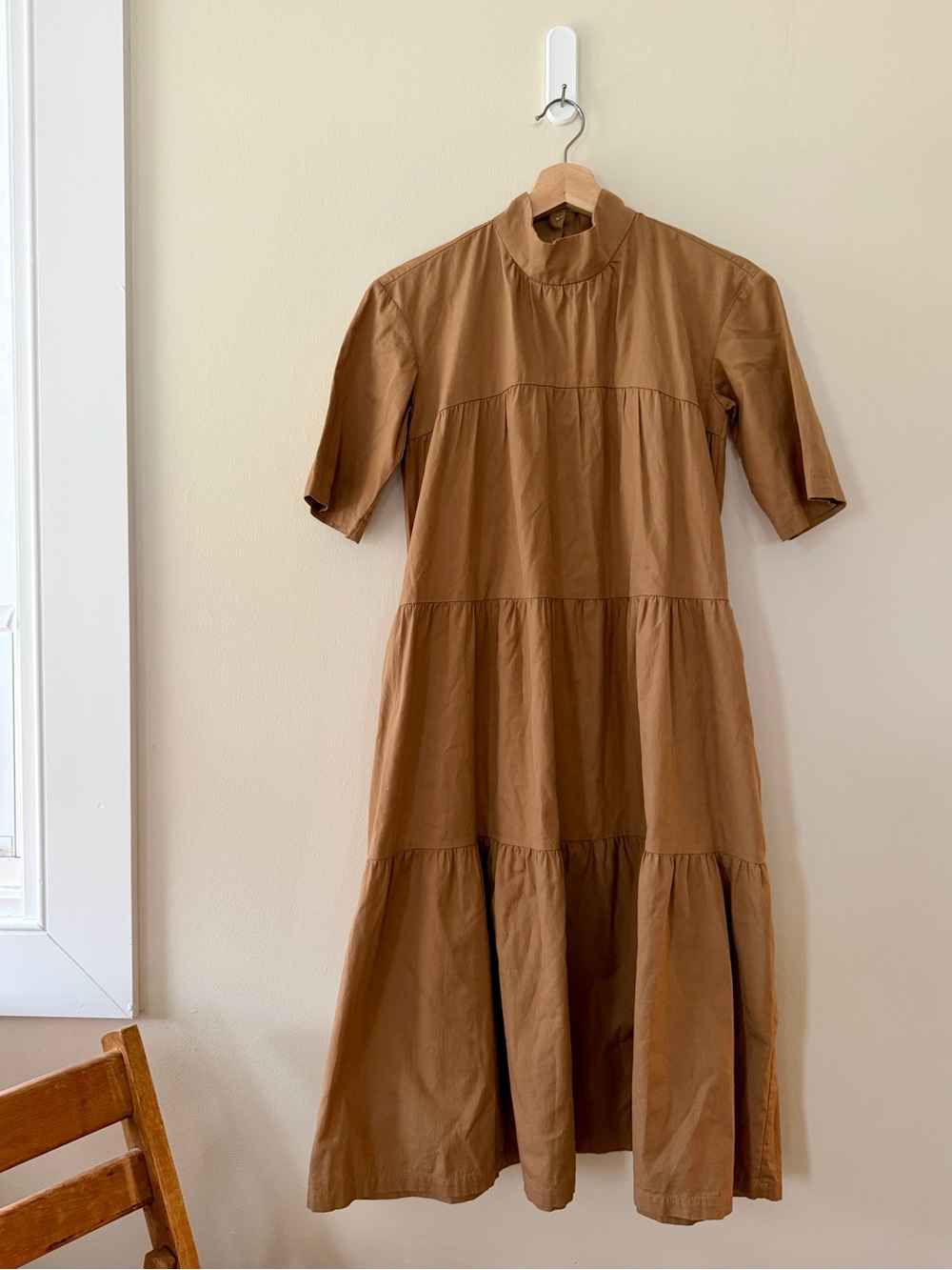 Everlane The Tiered Mockneck Dress
